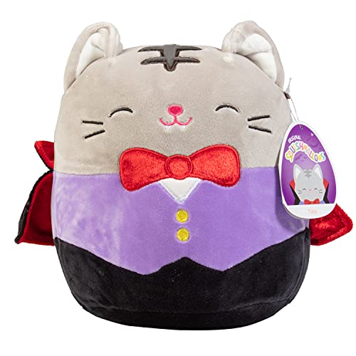Squishmallows 8" Tally The Cat Vampire - Official Kellytoy Halloween Plush - Cute and Soft Stuffed Animal Toy - Great Gift for Kids - Ages 2+