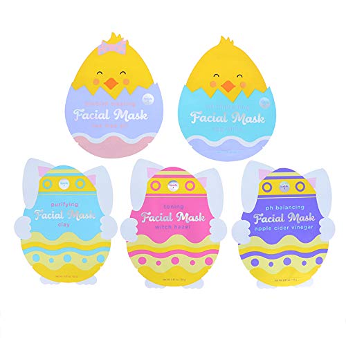 Spa Life Spring and Easter Chicks and Bunnies Holiday Facial Mask 10 pack