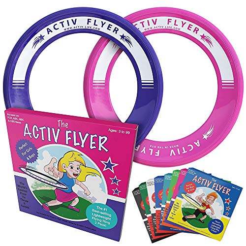 Activ Life Ring Flyers [Pink/Purple] Fun 7 Year Old Girl Gifts, Girl Toys for Daughter, Granddaughter, Neice or Sister 2021 Easter Presents - Unique Gift Ideas for Girls Birthday Too
