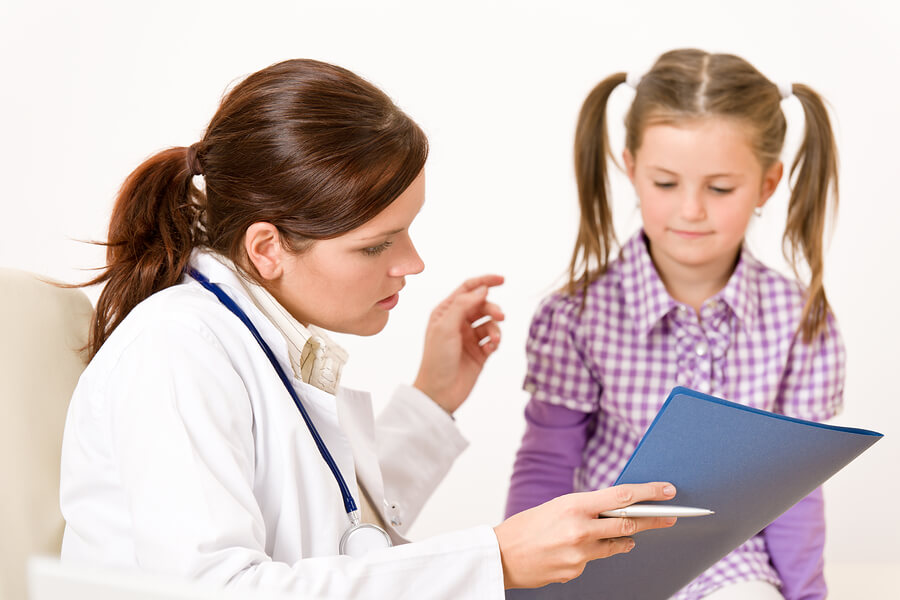 ADHD tips for parents, child with doctor
