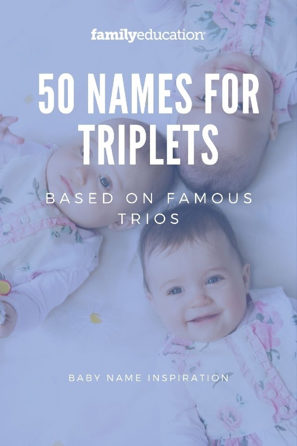 pinterest graphic of triplet names