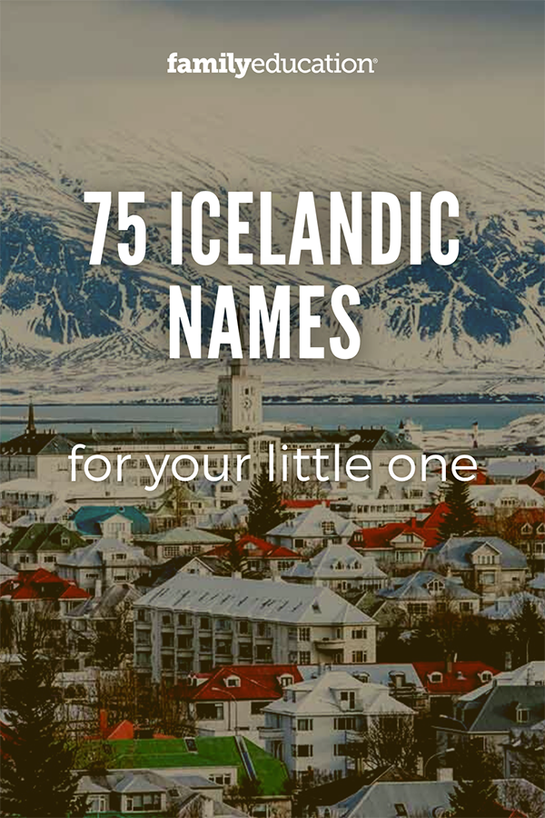 pinterest graphic Icelandic Names