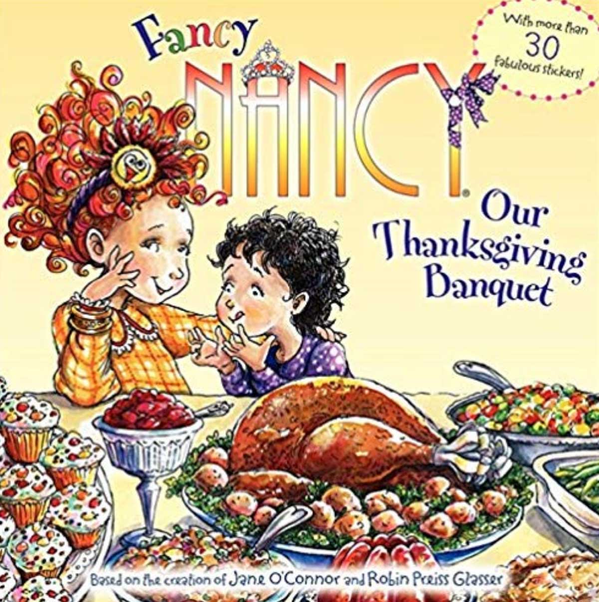 fancy nancy thanksgiving banquet book cover