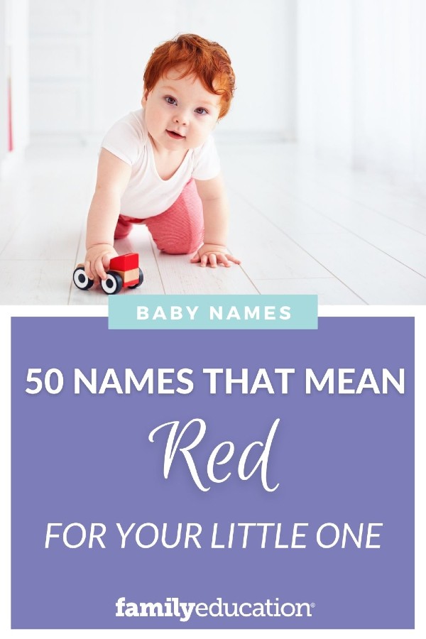 pinterest image of names that mean red