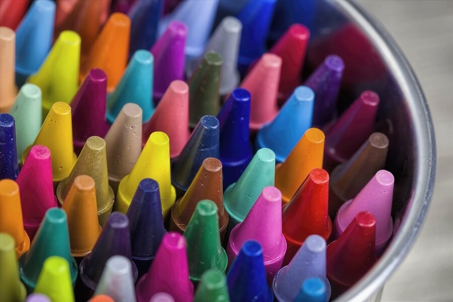 Spring Coloring Book and Crayons