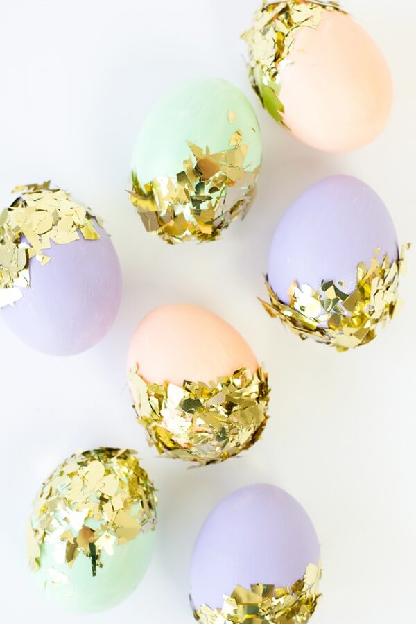 Confetti-Dipped Easter Eggs