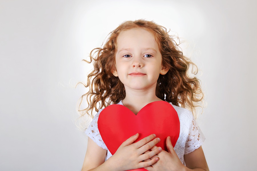 Kids Celebrating Valentine's Day