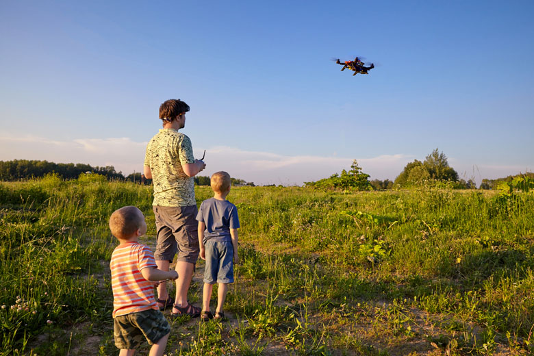 Drones are the newest toys for fathers and sons
