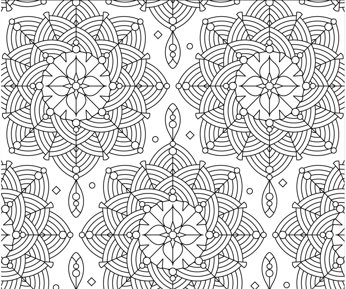 Free Printable Adult Coloring Page: Rosettes - FamilyEducation
