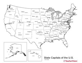 Usa Map With States Blfree Printable Usa Map With States And Capitals