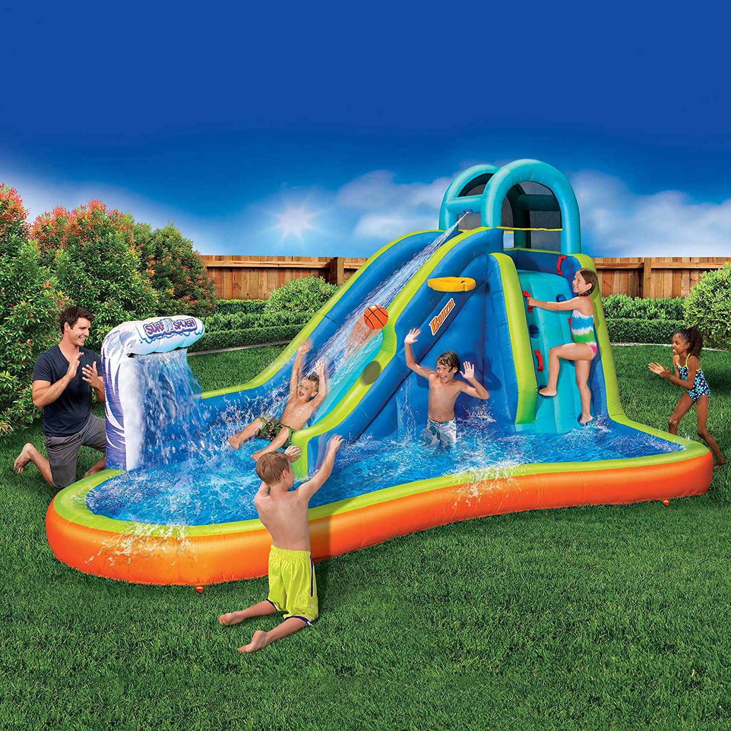Cute Hydrant Water Spray Splash Sprinkler Toy for Kids Toddlers Summer Outdoor Lawn Backyard Water Fun