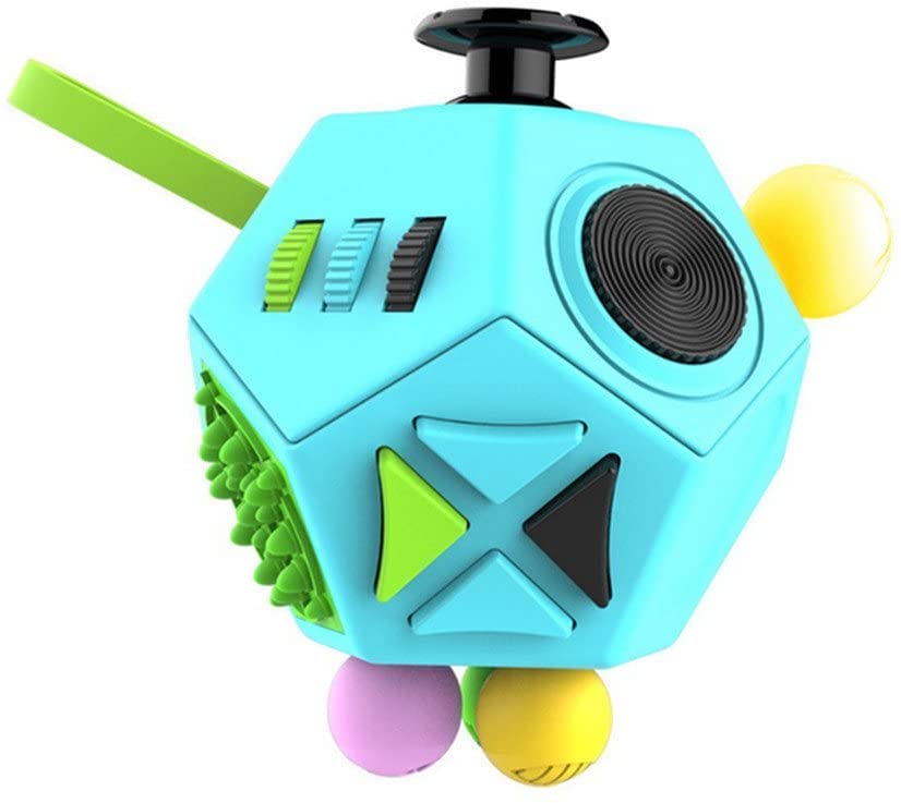 Würfel Fidget 12-Sides Spinner Toy Kinder Stress Relief Dekompression Cubes ADHD 