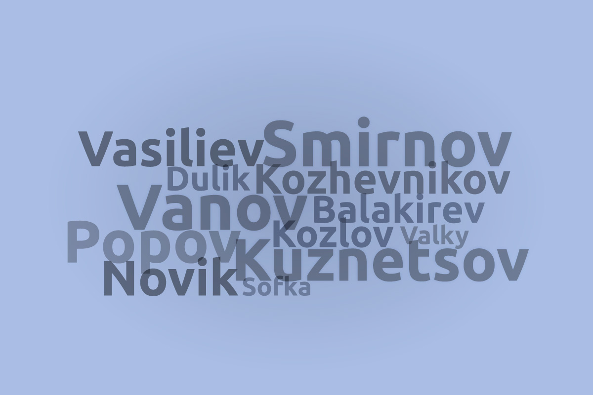 Slavic surnames 