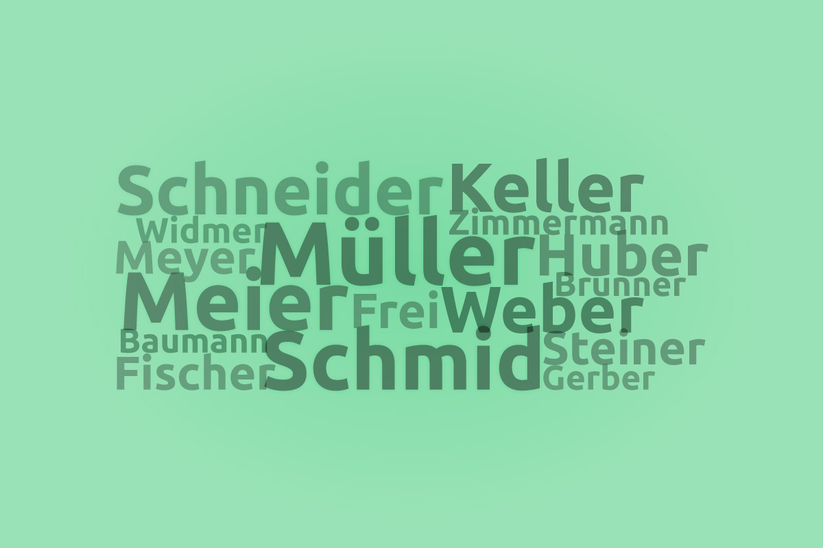 Common Swiss surnames