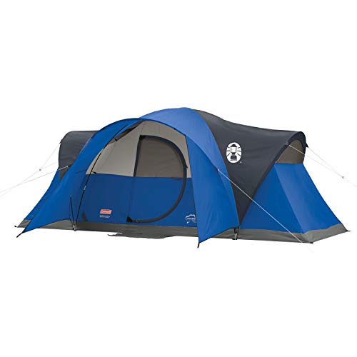 Coleman Tent for Camping | Montana Tent with Easy Setup for Outdoors , Blue, 8-Person