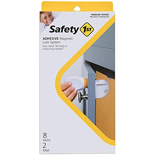 Safety 1ˢᵗ Adhesive Magnetic Lock System, 8 Locks And 2 Keys