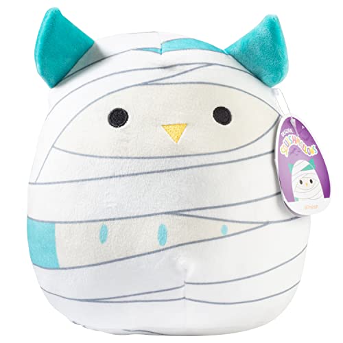 Squishmallows 8" Winston The Mummy Owl - Official Kellytoy Exclusive Halloween Plush - Cute and Soft Stuffed Animal Toy - Great Gift for Kids