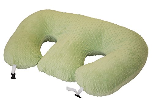 The TWIN Z Pillow - Lime Green -The Only 6 in 1 Twin Pillow Breastfeeding, Bottlefeeding, Tummy Time & Support! A Must Have for Twins! - Lime Green