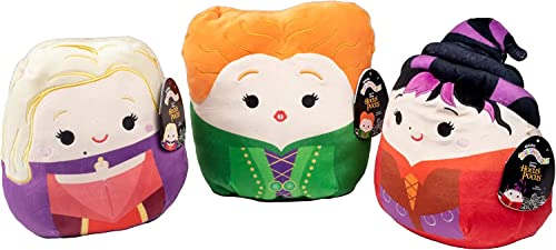 Squishmallows Halloween Hocus Pocus Witches 12" Plush, Set of 3 - Winnie, Mary & Sarah Sanderson Characters - Squishy Soft Stuffed Animal Toy for Kids - Age 2+