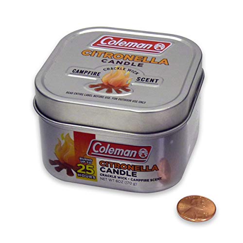 Coleman Campfire Citronella Candle with Wooden Crackle Wick - 6 oz