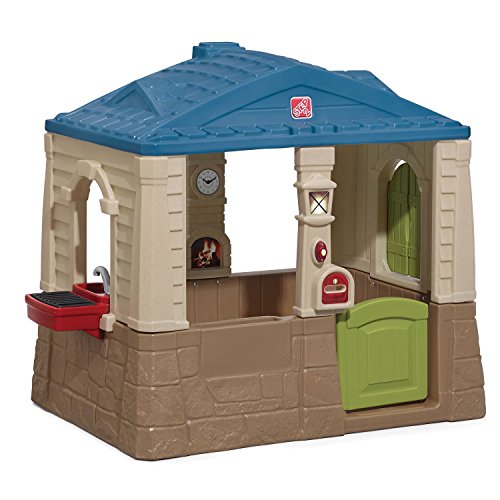 Step2 Happy Home Cottage & Grill Kids Playhouse, Blue