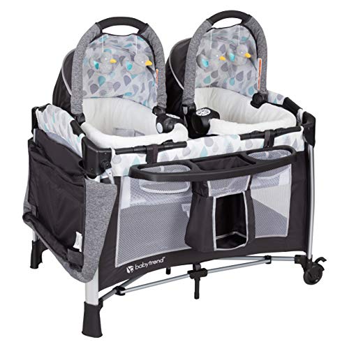 Baby Trend Go Lite Twins Nursery Center, Drip Drop Blue