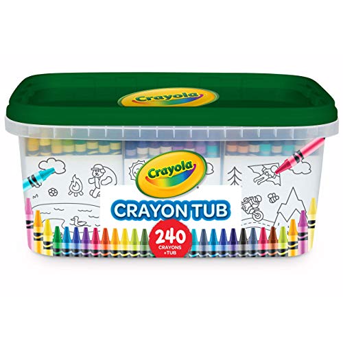 Crayola 240 Crayons, Bulk Crayon Set, 2 of Each Color, Gift for Kids, Ages 3, 4, 5, 6, 7