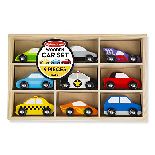 Melissa & Doug Wooden Car Set