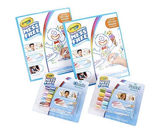Crayola Color Wonder Mess Free Coloring Kit, Toddler Stocking Stuffers, 80 Pieces