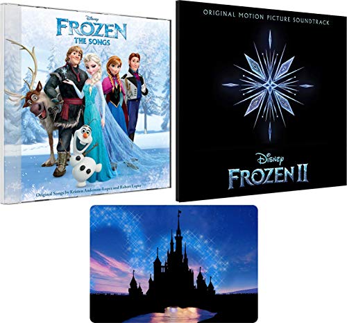 Frozen Movies 1 and 2 Soundtracks Disney CD Collection with Bonus Art Card