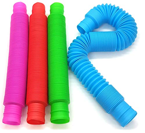 BunMo Pop Tubes Sensory Toys - Fine Motor Skills Toddler Toys - Fidget Toys for Sensory Kids and Learning Toys