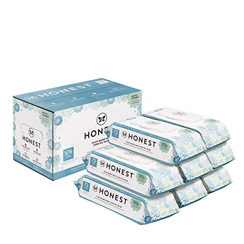 The Honest Company Clean Conscious Wipes | 100% Plant-Based, 99% Water, Baby Wipes | Hypoallergenic, Dermatologist Tested | Classic, 576 Count