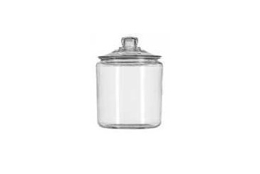 Made in the USA, Anchor Hocking Company glass jar with lid