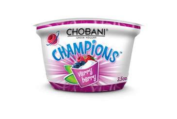 Healthy nut free school snack, Chobani yogurt