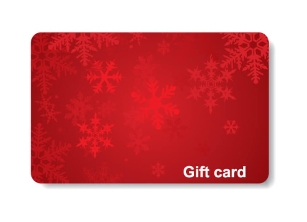 Christmas gifts for anyone, generic holiday gift card for restaurant or store