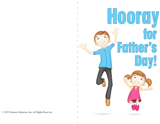"Hooray for Father's Day" Card