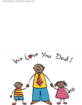 "We Love You" Father's Day Card