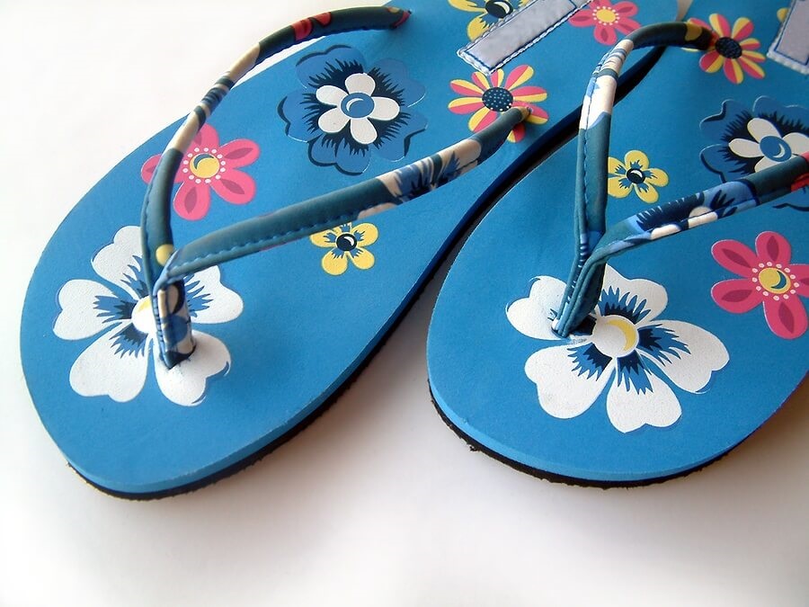 Pair of Hawaiian flip flops