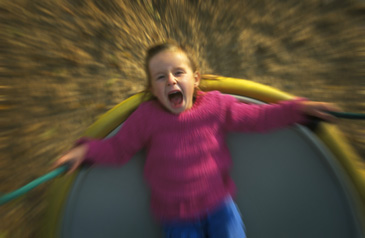 Girl spinning