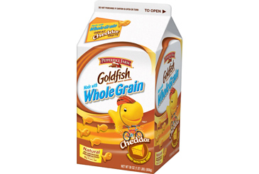 Healthy nut free school snack, Goldfish kids crackers