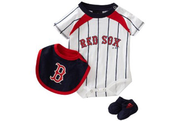 First Fathers Day gift ideas, Red Sox baseball team onesie