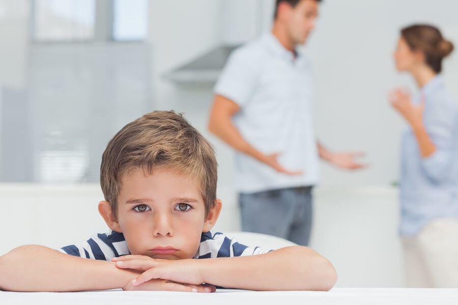 child with parents arguing