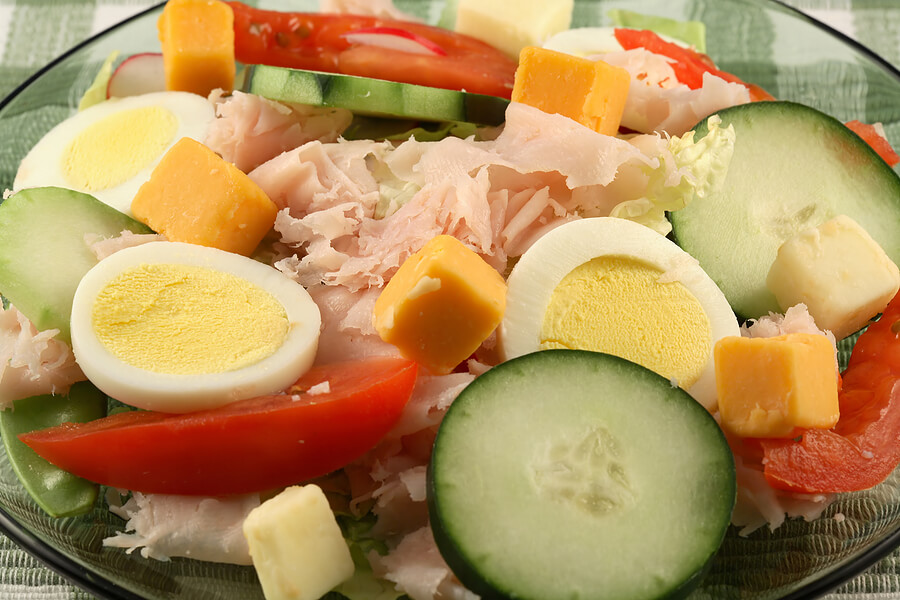 Nut-free lunch ideas, chef salad lunch