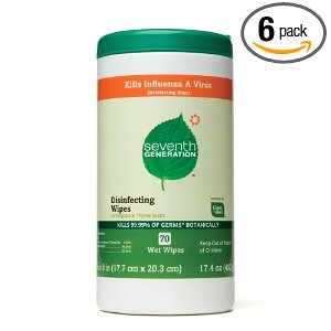 15 minute cleanup products, Seventh Generation disposable cleaning wipes