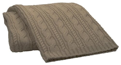 15 minute cleanup products, tan woven throw blanket