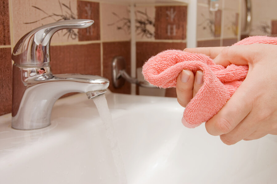 time saver, woman washing hands