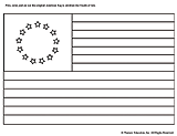 Coloring Page Colonial Flag Printable - FamilyEducation