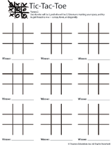 Printable Tic Tac Toe Boards