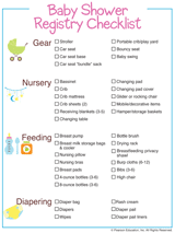 Baby Shower Registry Checklist | Free 