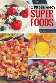 Pregnancy Super Foods Pinterest Graphic
